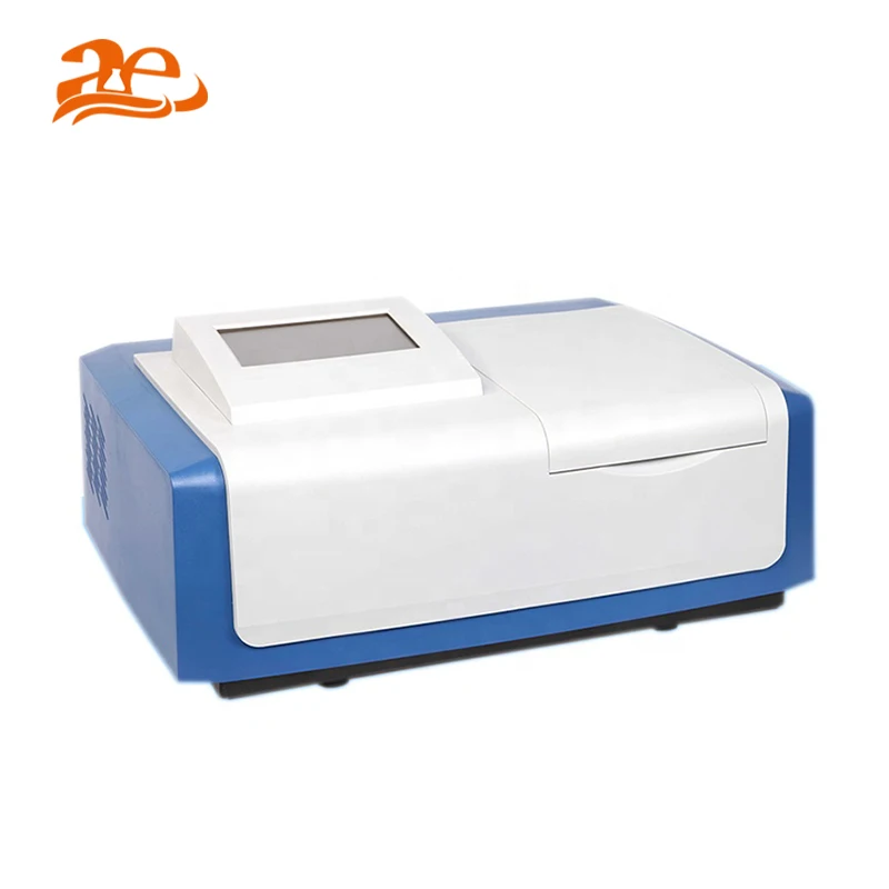 AELAB 190nm -1100nm شعاع مزدوج الأشعة فوق البنفسجية مقياس الطيف الضوئي المرئي رخيصة جهاز قياس الطيف الضوئي الرقمي