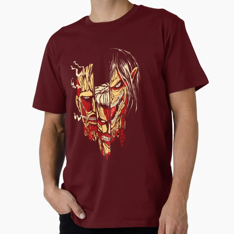 Clash of Titans Attack On Titan Gift t shirt for Anime lover Manga Graphic Tee Y2K clothes Large size Tops cartoon print shirts