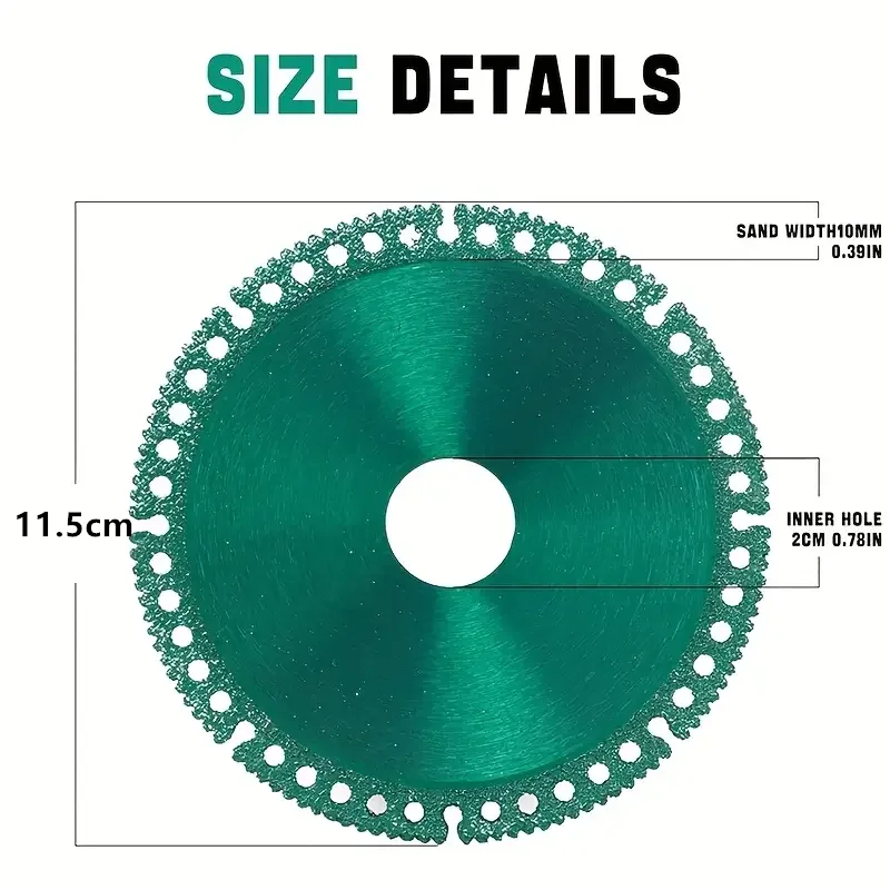 5Pcs Cutting Blades set- Cutting Disc Set, for Steel, Aluminum, Concrete, Stone, Marble, Iron - Precision Discs for Industrial