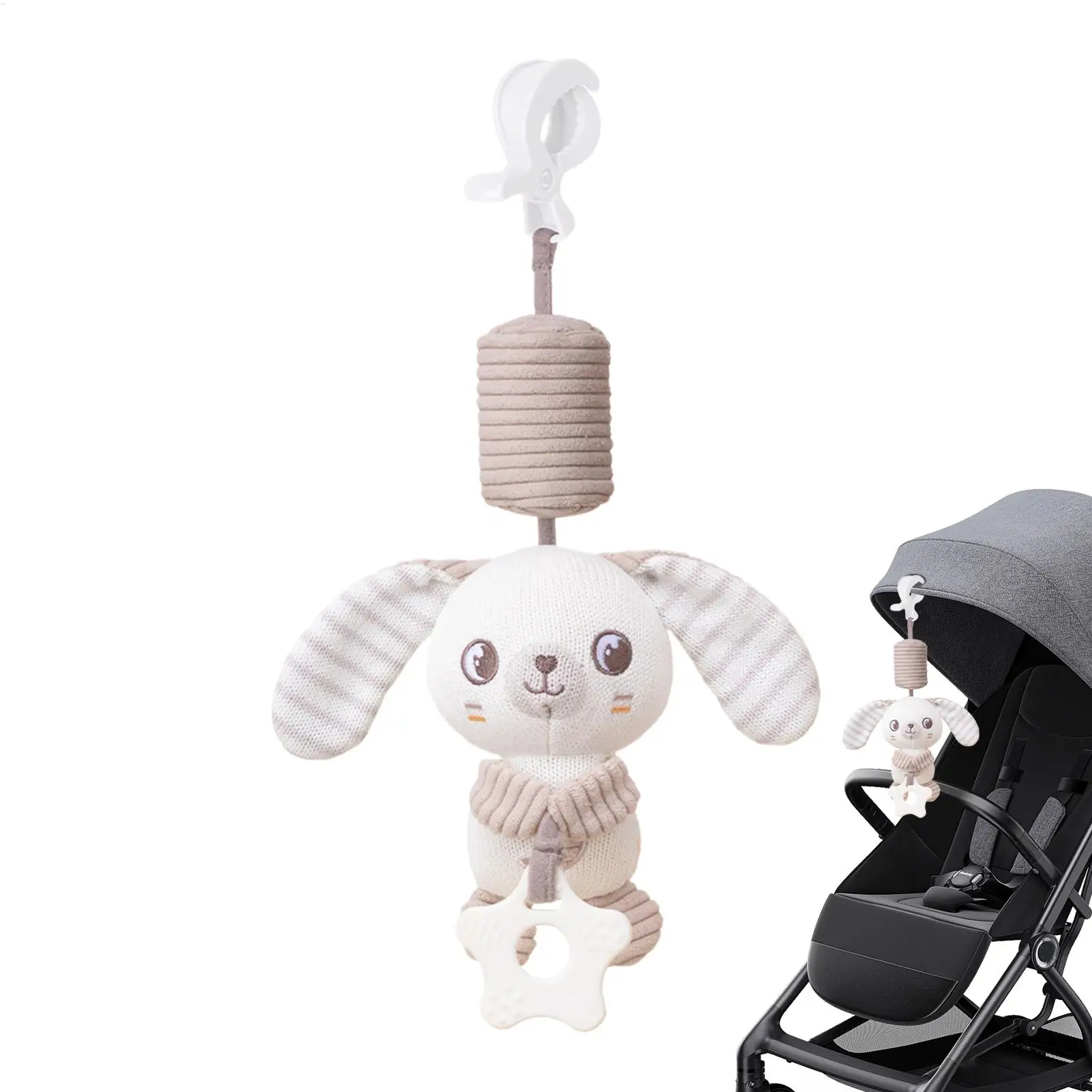 

Stroller Toys Stroller Accessories Toys Sensory Doll Animal Entertainment For Travel Calming Automobile Nursery Girl Chewing