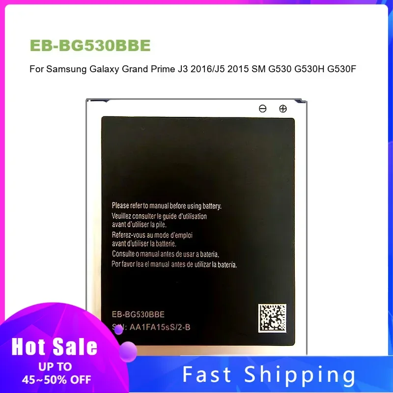

EB-BG530BBE Аккумулятор для мобильного телефона Samsung Galaxy Grand Prime J3 2016/J5 2015 SM G530 G530H G530F J500 J500F EB BG530BBE