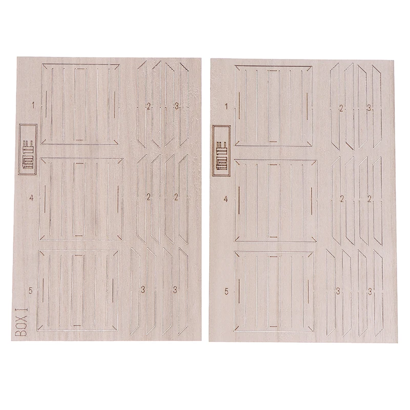 [GT] 1 peça escala 1:35 caixa de madeira em miniatura/suporte de bandeja modelo de montagem feito à mão diy mesa de areia cena layout materiais kit de diorama