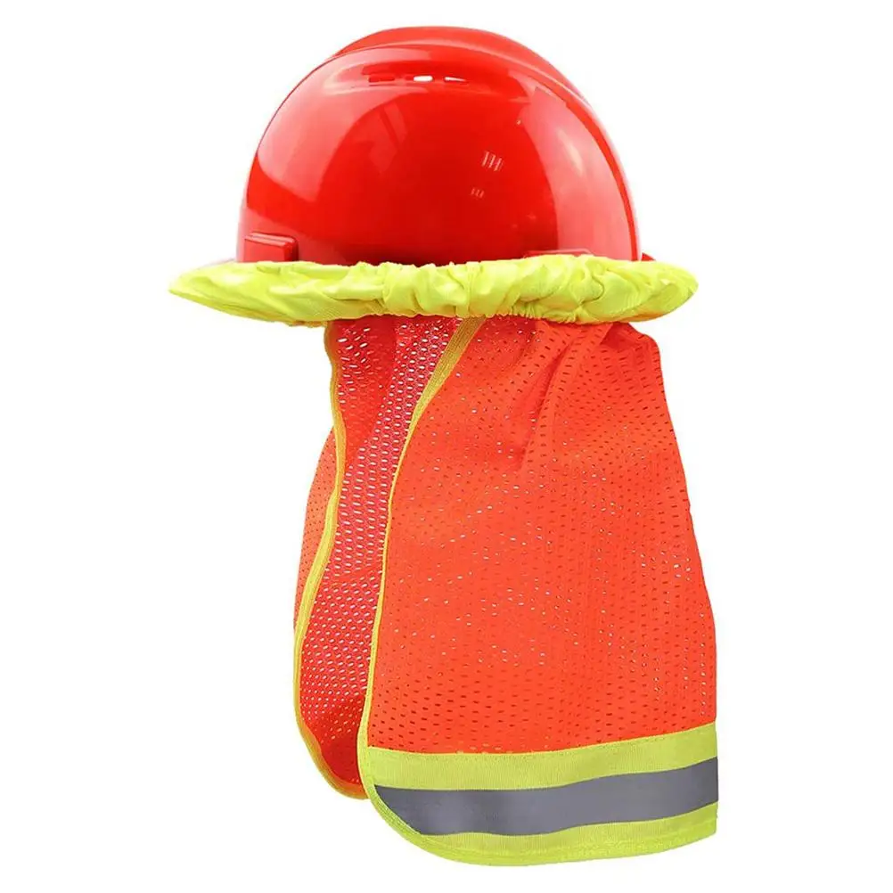 

2Pcs Mesh Sun Shade Protector Hat Cover Reflective Stripe Neck Shield Outdoor Safety Gardening Hiking Cycling Fishing Bright