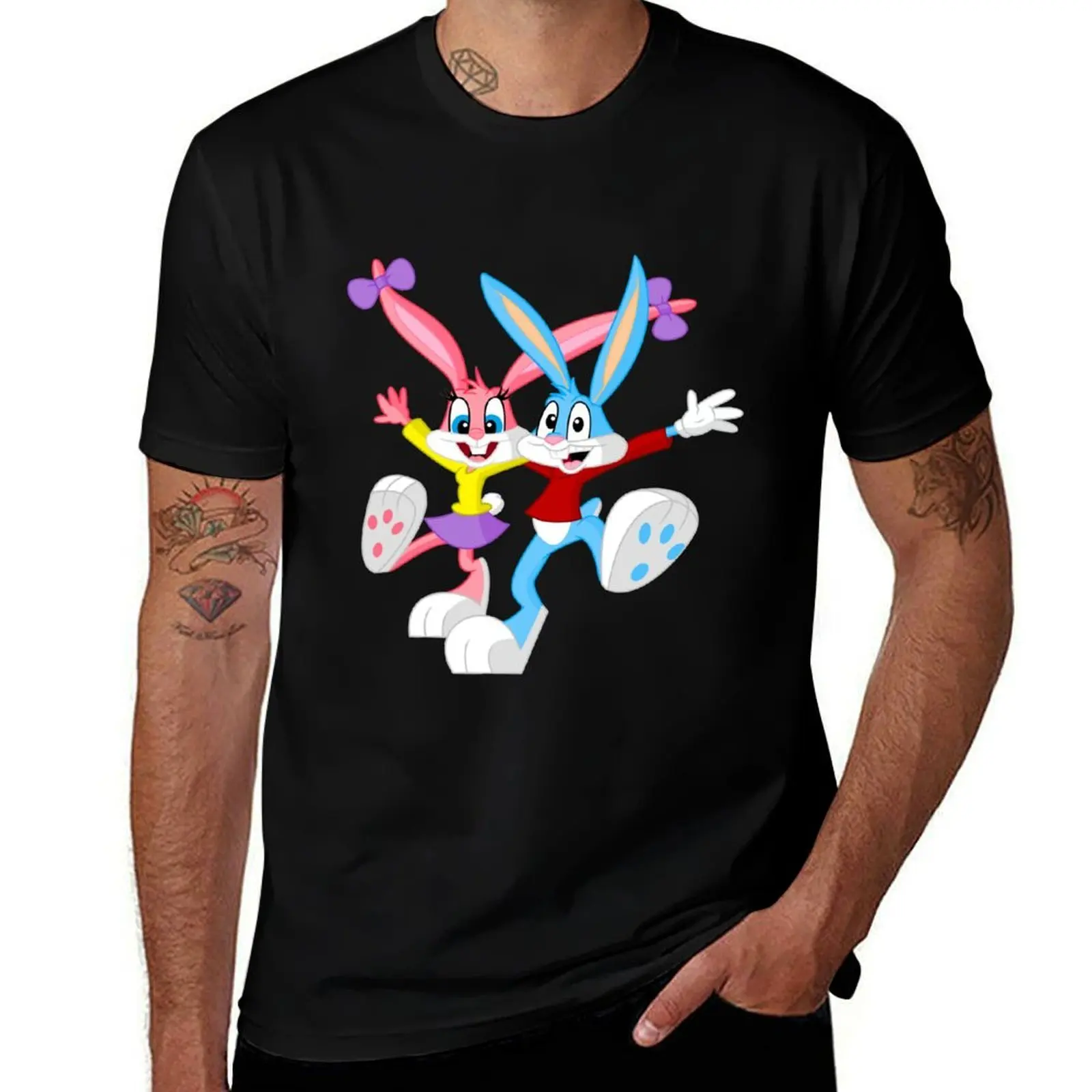 Babs and Buster T-Shirt Street Art Print Tee Shirt T-Shirt