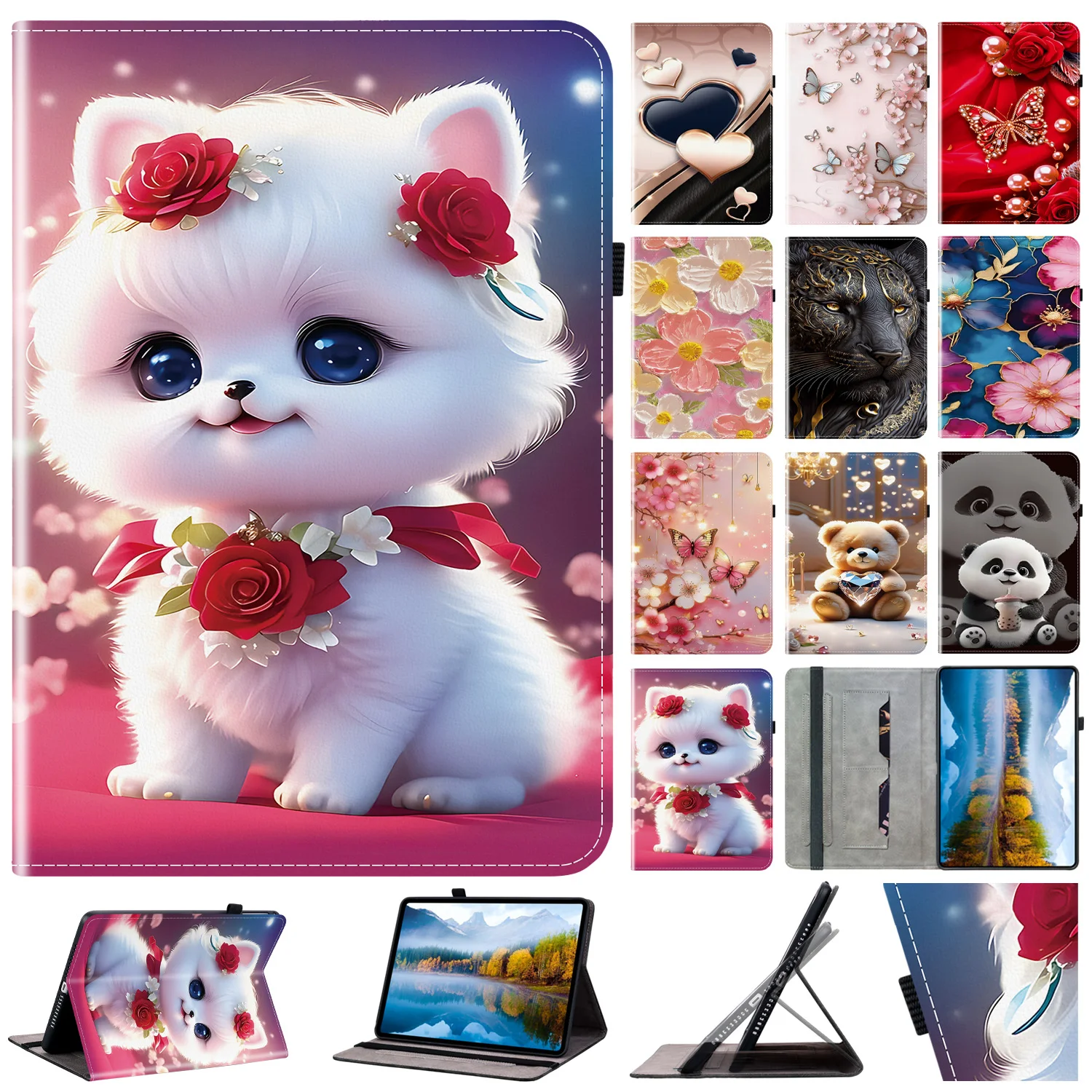 

Leather Case For RedMi K Pad "8.8" Pad 2 SE 8.7 11"10.61" Stand Cover Xiaomi Pad 5 6 7 Pro “11.2” 12.4 PU Leather Tablet Cover