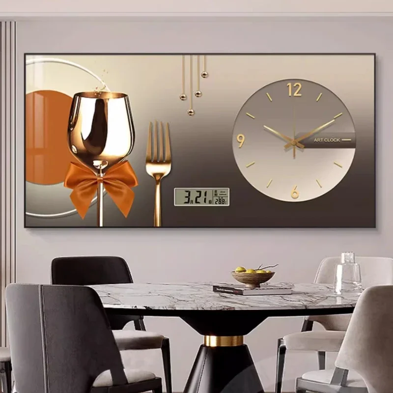 Design Room Nordic Light Wall Clock Aesthetic Bathroom Living Room Digital Wall Clock Bedroom Modern Reloj De Pared Home Decor