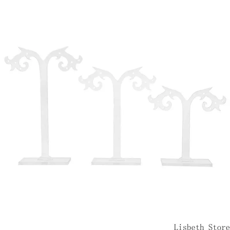 

124A 1 Set Earrings Shelf Display Rack Acrylic Showcase Jewelry Stand Holder Gifts Tree for Creative Decorati