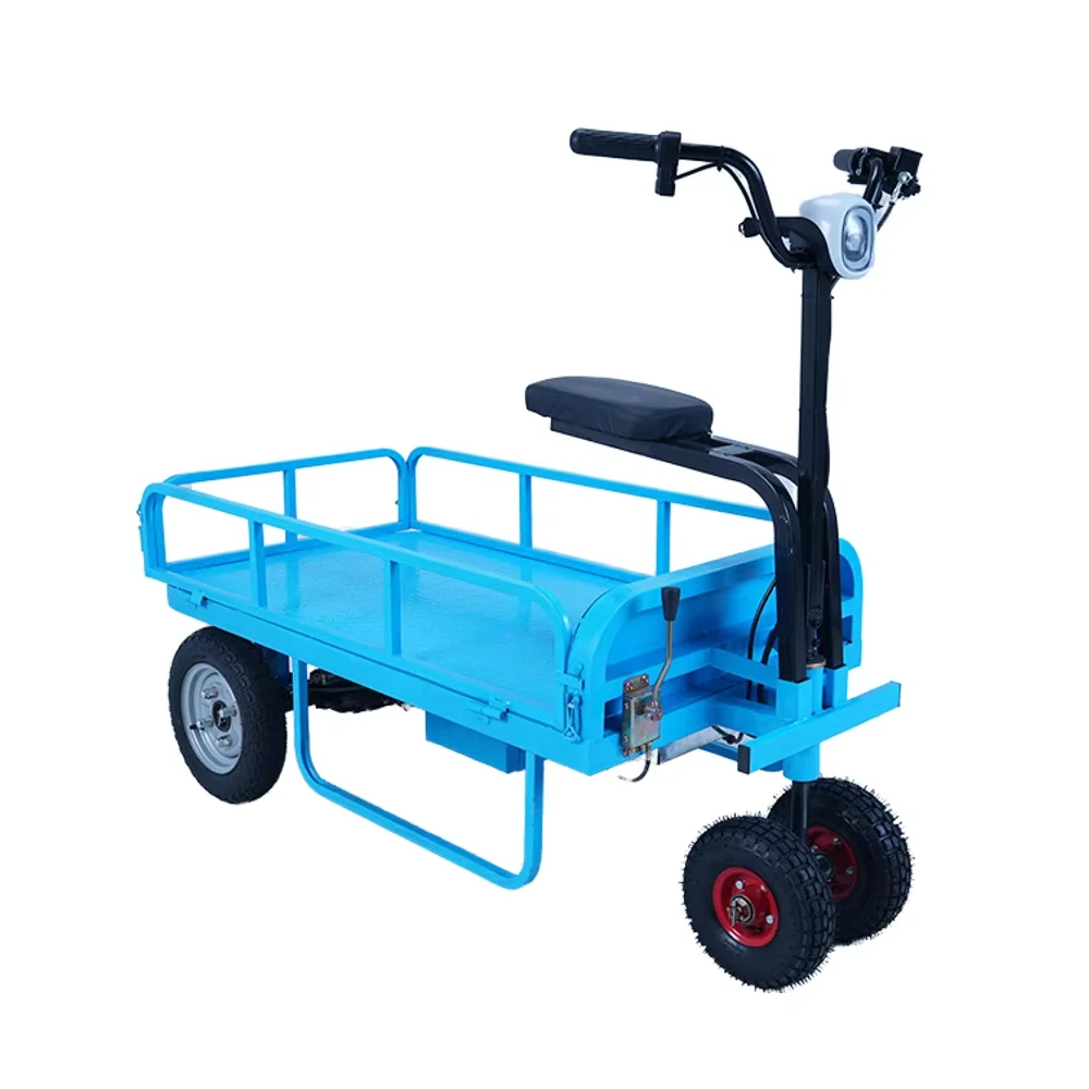 Wholesale Heavy Electric Trolley Industrial Outdoor Logistics Cargo Mover Truck 4-Wheel Electric Platform Cart