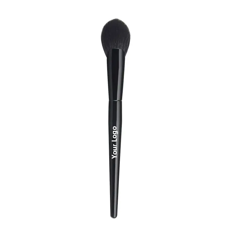 

Face Brush For Highlighter Blush Powder Single Goat Hair Black Portable Makeup Tool Private Label Heart Fan Brush 10pcs Bulk