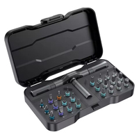 24-in-1 Multifunctional Screwdriver and Ratchet Wrench Set Magnetic Tip Hand Tools Set Home DIY Various Tasks Maintenance Kit