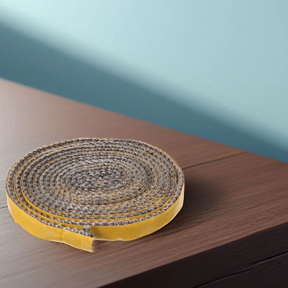 

Self-Adhesive Fiberglass Fireproof Rope Seal High Temperature Resistant Flat Gasket Tape for Wood Stove Door Fireplace Furnace