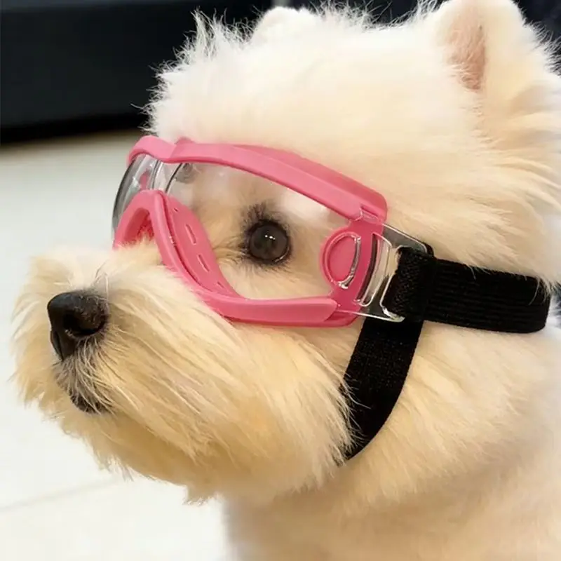 Dog Goggles for Small Medium Dogs UV Protection Windproof Pet Sunglasses Adjustable Strap Puppy Eye Protection Glasses - view 5