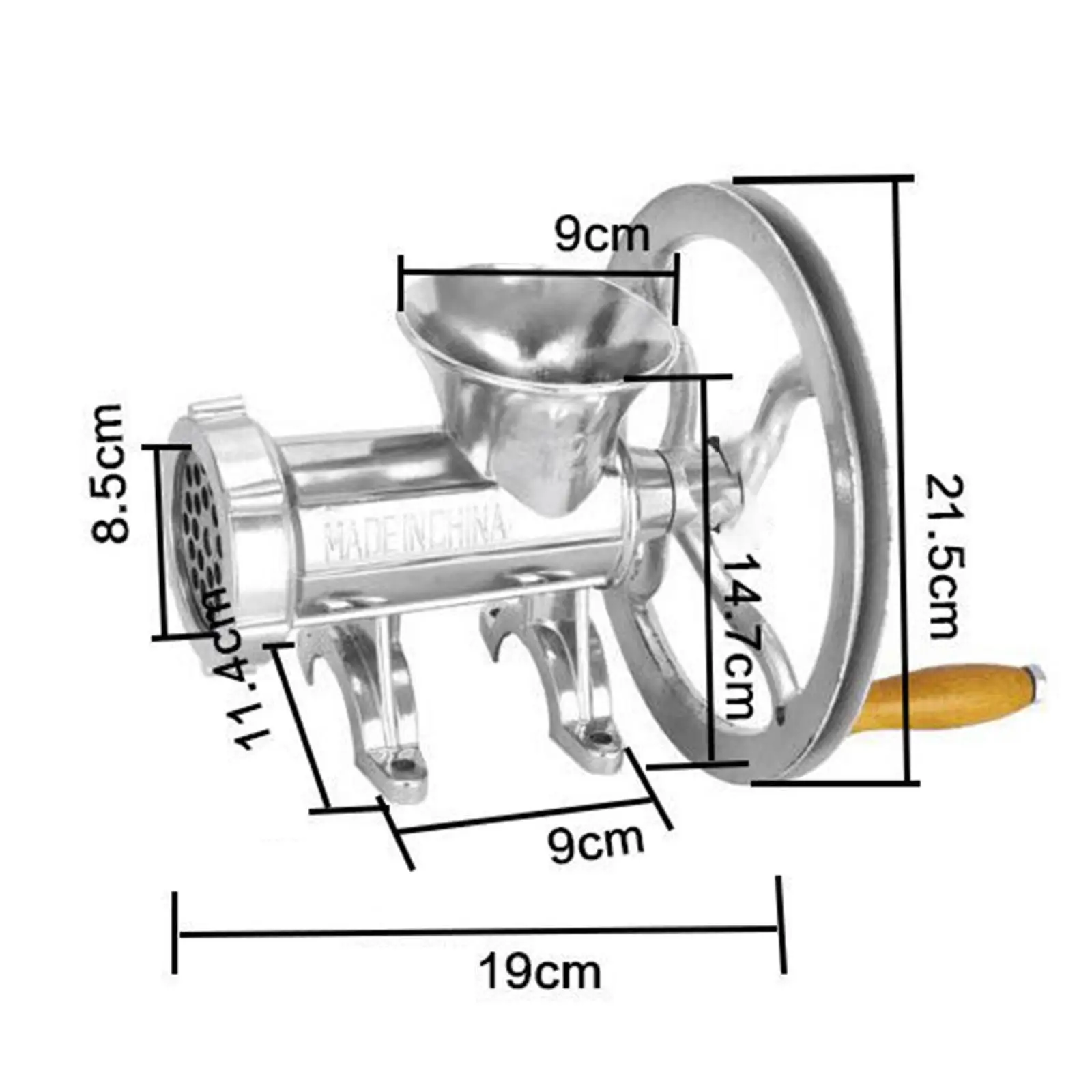 Meat Grinder Aluminum Beef Grinder Heavy Duty Mincer for Fish Beef Chicken