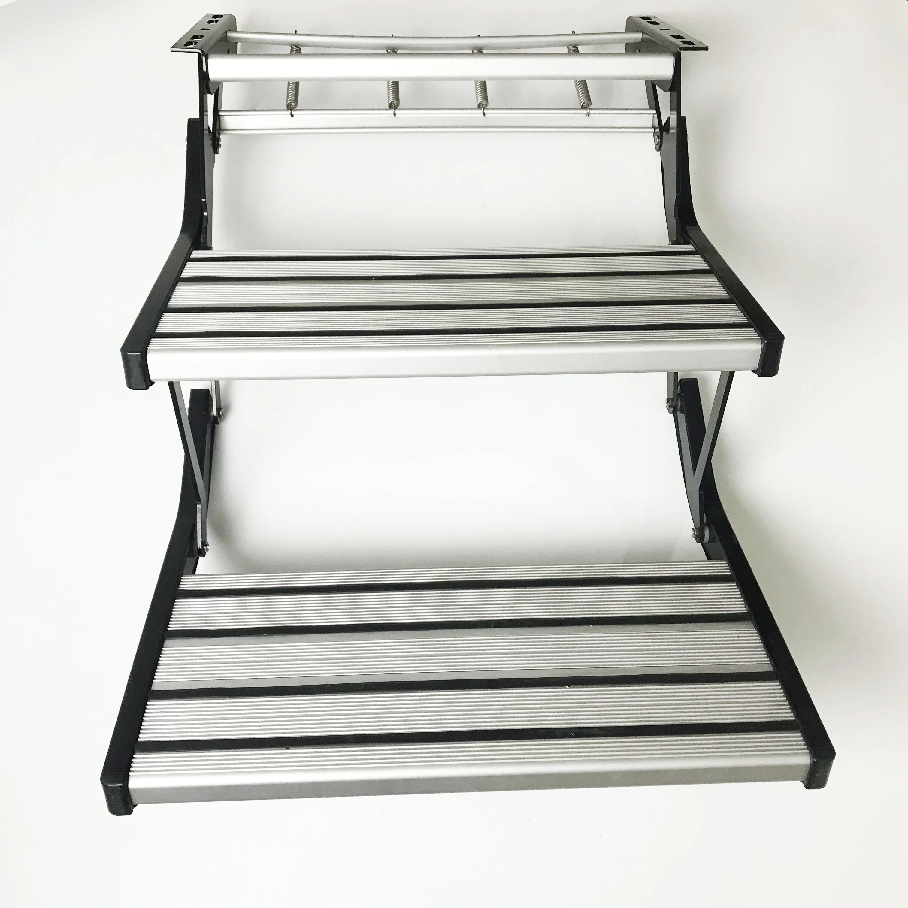 Manual Single Tier Folding RV Entry Step Non-Electric Retractable Side Step for Caravan Camper Van