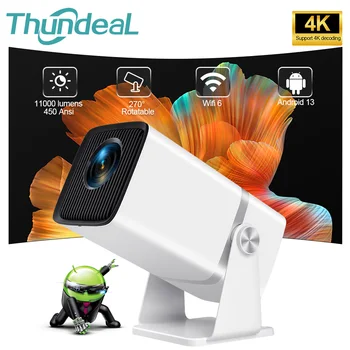 ThundeaL 4K 풀 HD 프로젝터, FHD TD80W, 안드로이드 와이파이, 3D 홈 시어터 TD80, 휴대용 빔 프로젝터, 회의 비디오 영화 PK HY320