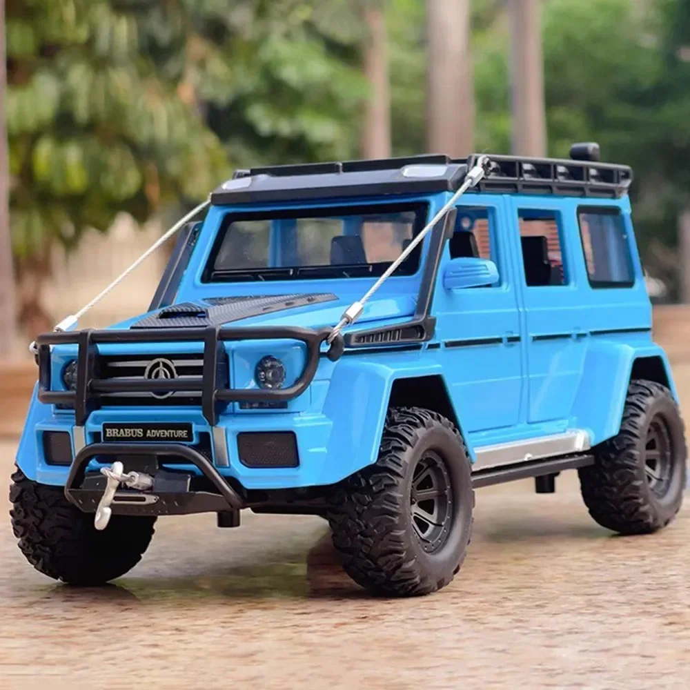 1:24 G550 4X4 نماذج لعبة سيارة مصغرة سبيكة دييكاست على الطرق الوعرة المركبات ضوء الصوت الأبواب مفتوحة التراجع نموذج سيارات هدايا الطفل