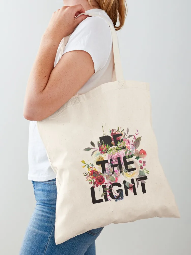 

Сумка-шоппер с христианским библейским стихом "Be The Light", женская сумка для покупок, сумка-тележка, сумки для университета