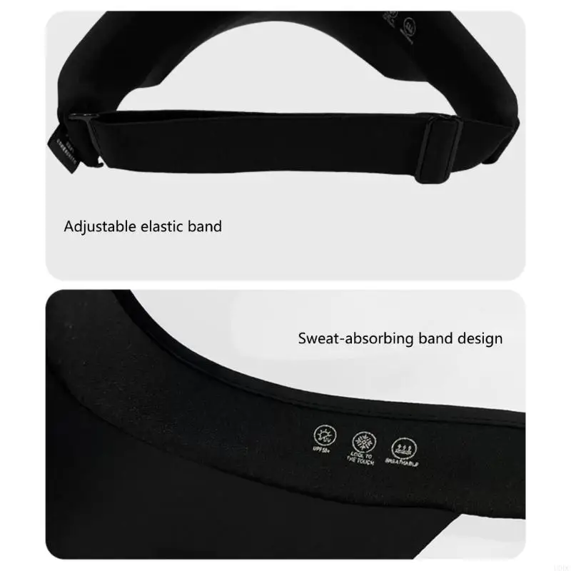 Foldable Sun Running Hat Quick Dry Open Top Wide Brims Design Unisex Sun Hat For Adult Golf Tennis Hiking Y166