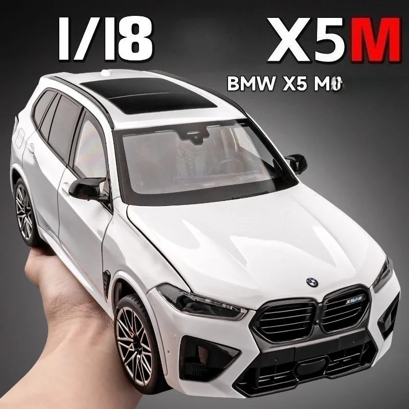 公式ライセンス取得済み 1/18 BMW X5M 合金製カーモデル プルバック式おもちゃ 車両シミュレーション ダイキャストコレクション ミニチュア車 男の子向けギフト