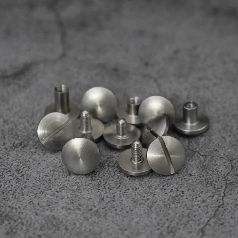 3pcs headle diameter 10mm slotted round head belt screws one word son and daughter stainless steel screw 4mm-10mm pole height