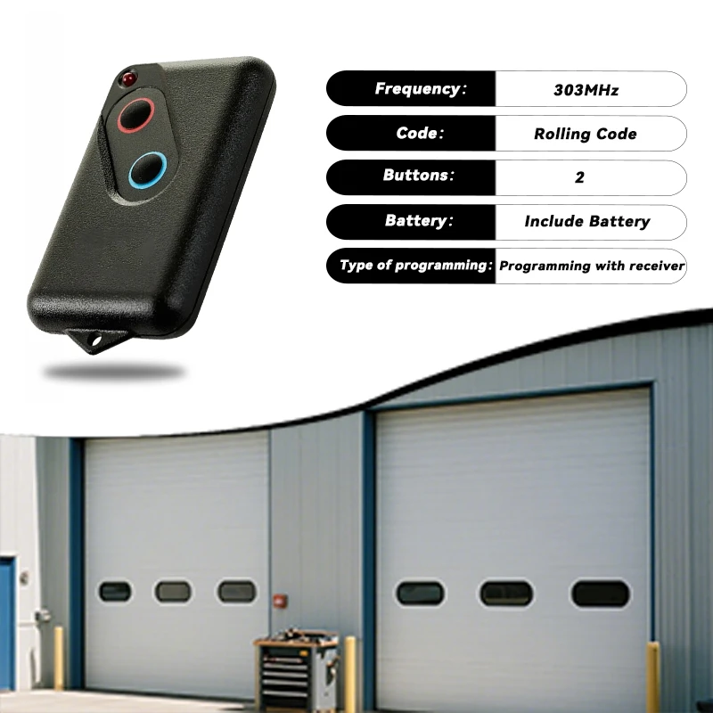 2026 Newest for Boss 303mhz Guardian Steel-Line 2211L Compatible Garage Door Remote for BHT4/BRD1/BOL4/BOL6