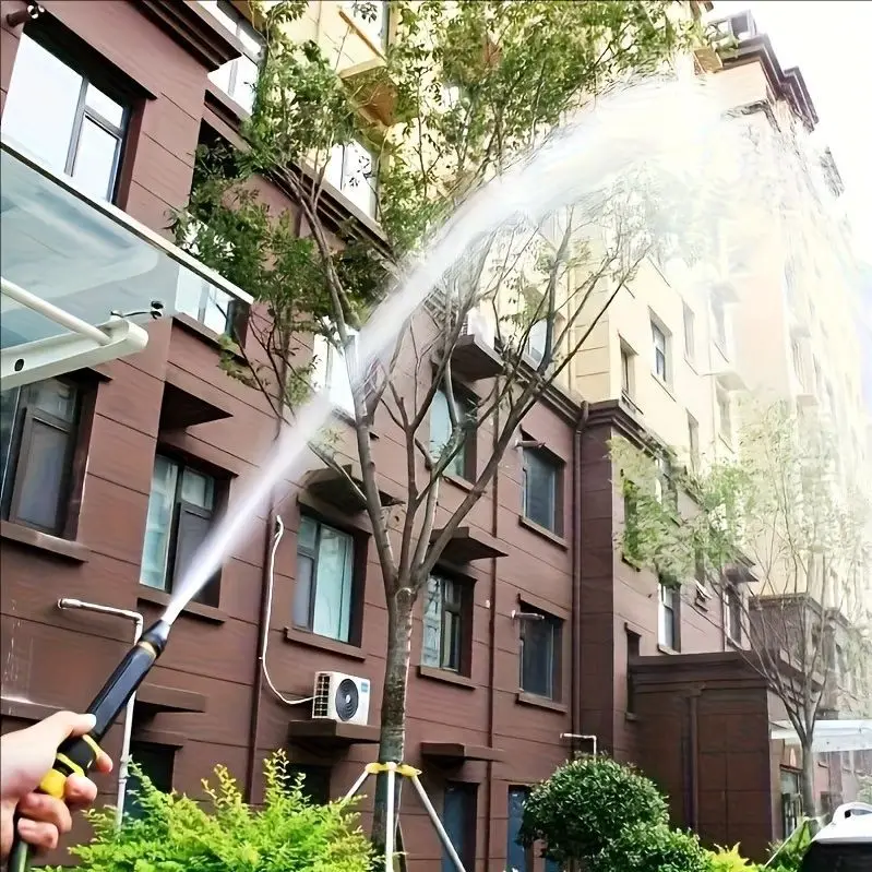 1 Satz Gartenwasserschläuche mit verstellbaren Hochdruck-Wasserpistolen und verschleißfesten flexiblen Schläuchen. 5-40 m können ausgewählt werden. – Detail 3
