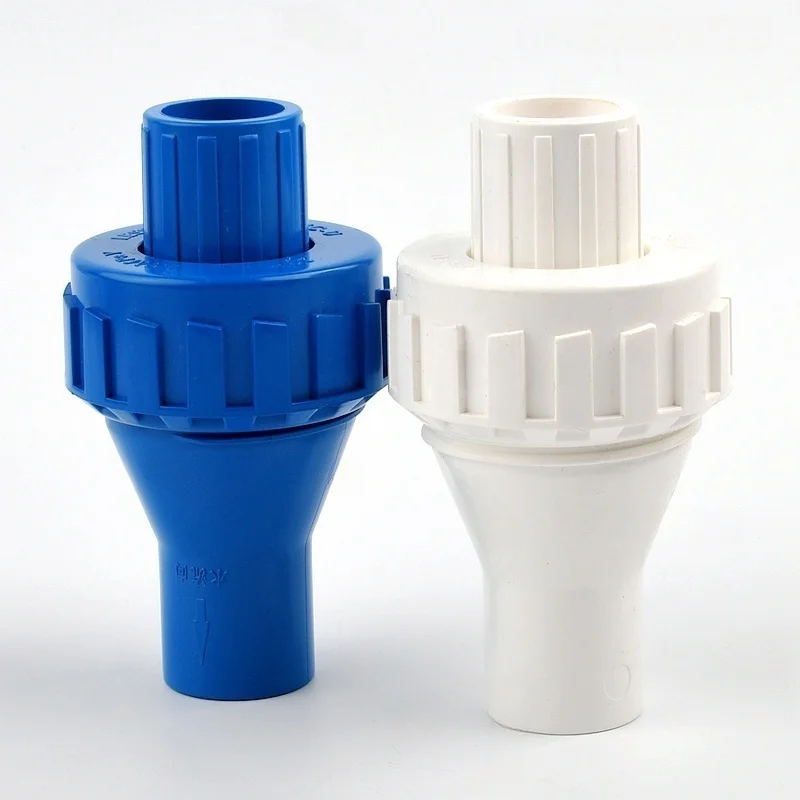 1PC I.D 20/25/32mm PVC Belt Spring One Way Non Return Check Valve Garden Irrigation Aquarium Adapters Connectors Water Fittings