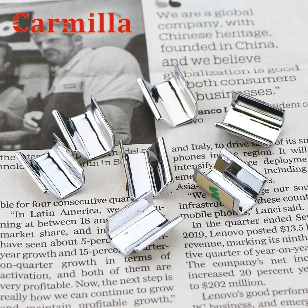 Carmilla for Skoda Octavia Fabia 2 Yeti Car Door Window Lift Button Switch Sequin Interior Mouldings ABS Chrome Trim Accessories