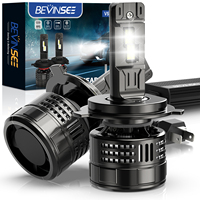 BEVINSEE Bombillas LED H4 Hi/Lo Beam 150W 28000LM Super Bright H11 9005 HB3 9006 HB4 9012 HIR2 CANBUS Auto LED Bulbs 6000K 12V