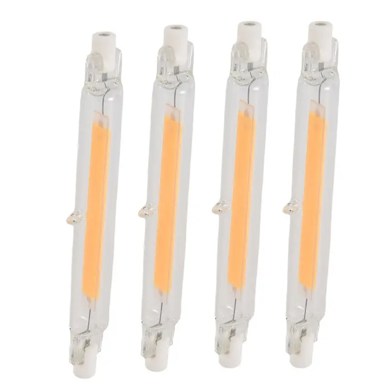 ABWP-High Power 10W LED R7S COB Glass Tube 118Mm COB Light Bulb AC220V LED Tube Replace Halogen Lamp Warm White