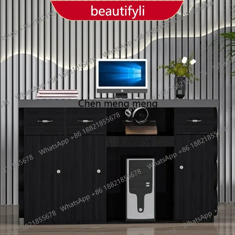 X188 Italian Design Reception Desks Business Counter Cash Register Reception Desks Front Desk Wooden Office Furniture Receptie