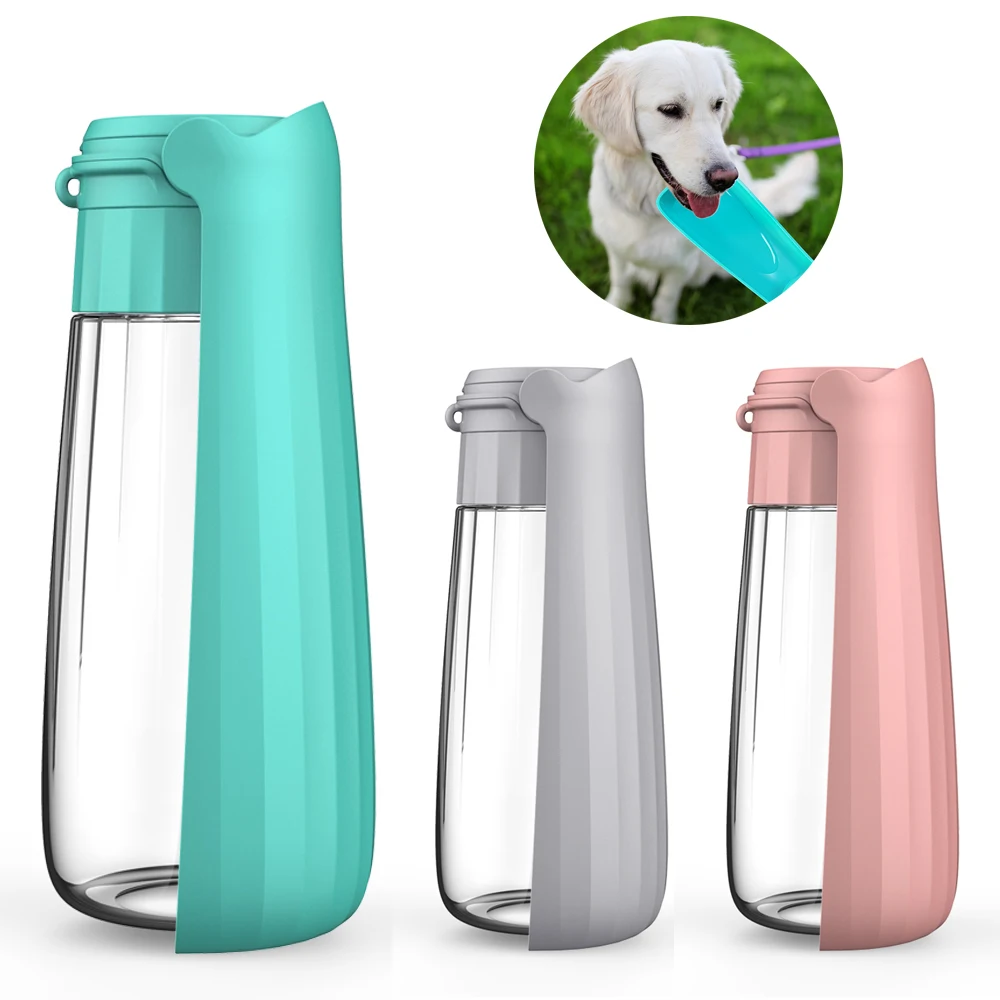 550ml Portable Dog Water Bottle For Small Large Dogs Pet Outdoor Foldable Travel Hiking Walking Drinking Bowl Labrador Supplies