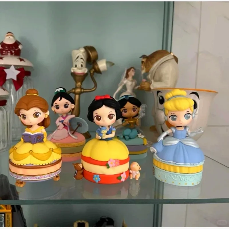 

Фотобокс для хранения серии в наличии Disney глухая коробка Macaroon, фигурка Белоснежки Mulan Ariel BellToy, настольное украшение принцессы, подарок для детей