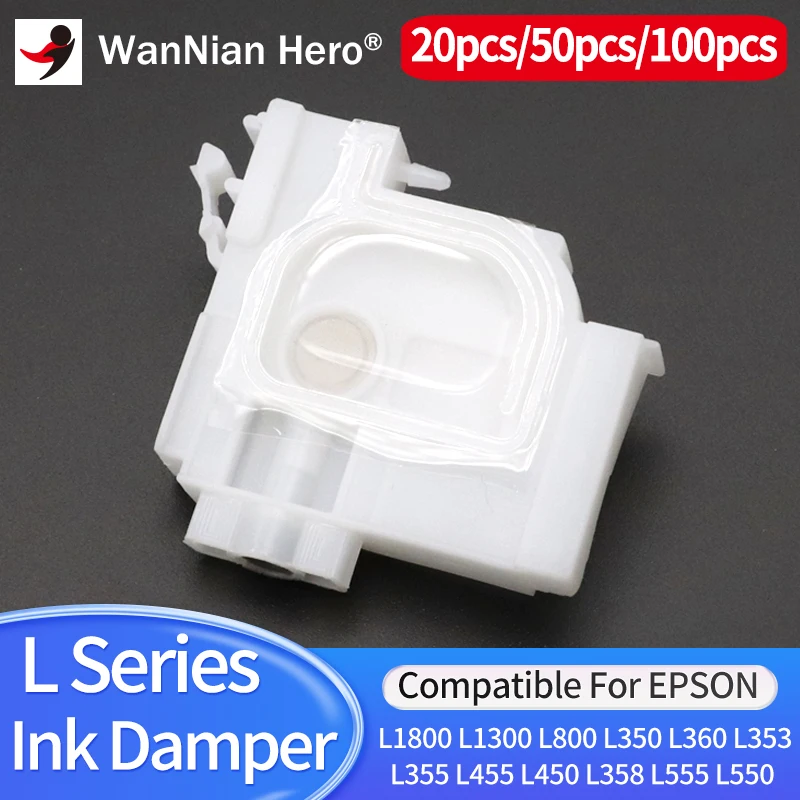 20/50pcs/100pcs 3×2mm L1800 printhead printer damper/dumper For Epson L355 L210 L365 L110 L211 L800 L850 L805 L1300 Ink dampers