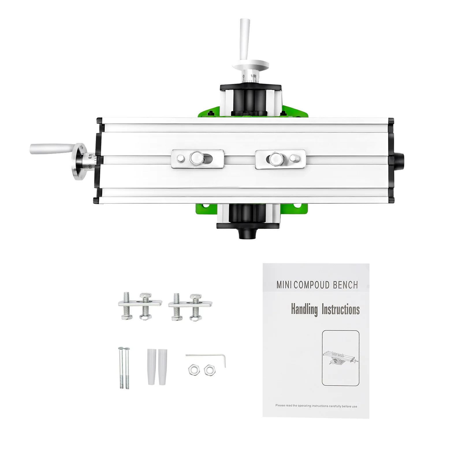 طاولة عمل صغيرة متعددة الوظائف 12.2*3.54in آلة طحن طاولة عمل عبر الشريحة الجدول مجمع الحفر الشريحة الجدول