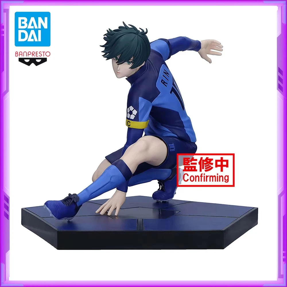 Original BANDAI Banpresto BLUE LOCK Rin Itoshi PVC Anime Figures Action Figure Model Toys Christmas Gifts