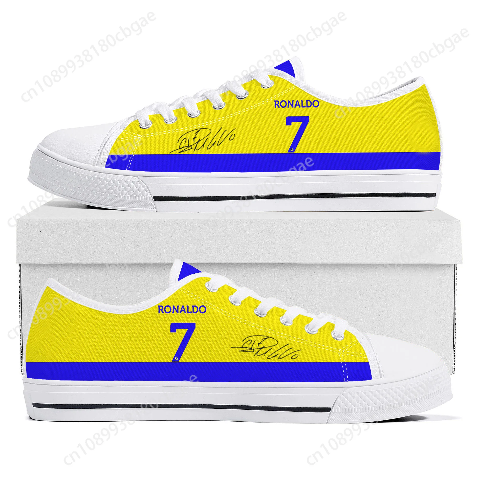 

AI Low Top Sneakers Najd Mens Womens Teenager CR7 Cristiano Ronaldo Nassr Aalami Faris No 7 Portugal Canvas Sneaker Custom Shoes