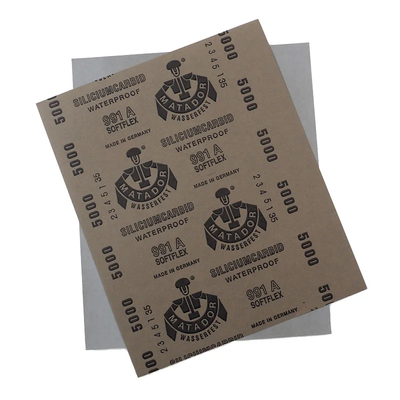 10 sheets/pack Wet and Dry Sandpaper 5000 grit STARCKE Abrasive Waterproof Paper