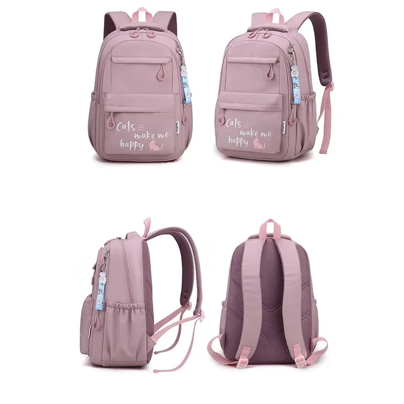 Kids School Bag 2024 New Cute School Backpack for Girls Children Kawaii Bookbag Primary Students Gift Large Capacity Backpack