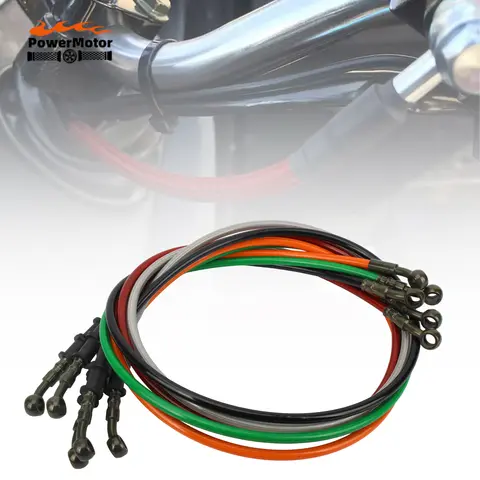 오토바이 브레이크 클러치 오일 호스 오토바이 브레이크 호스 케이블 액세서리 80cm 100cm 110cm 120cm 레이싱 먼지 핏 자전거 부품