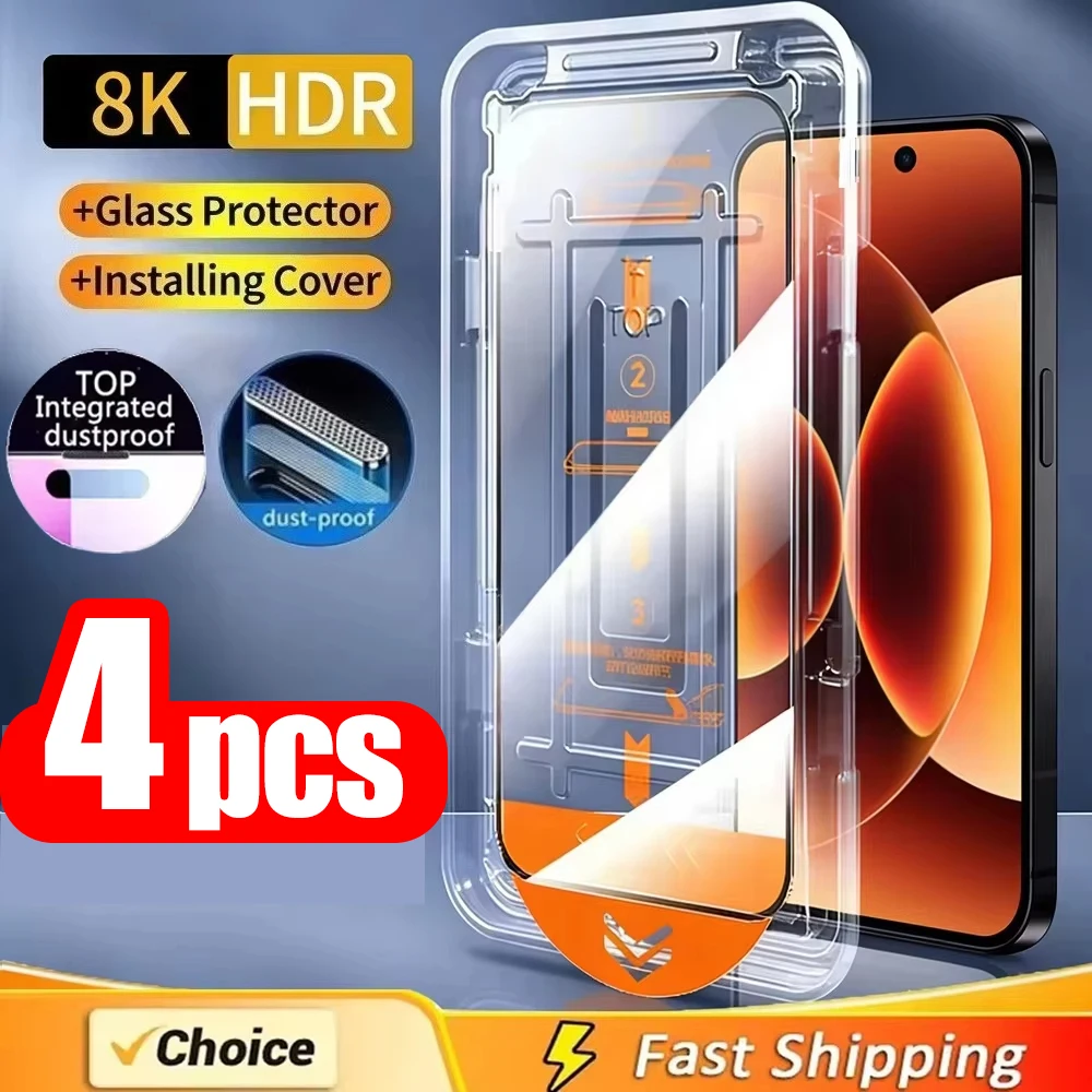 1-4PCS HD Screen Protector For Samsung S26 Ultra S25 FE S24 S23 Plus A57 5G A37 A56 A55 A54 A53 A36 A35 A34 A52 Tempered Glass