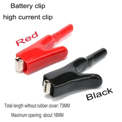50A Red + Black 73mm Crocodile Car Caravan Van Battery Test Lead Clips Best Promotion Alligator Clips Connector Plug Power