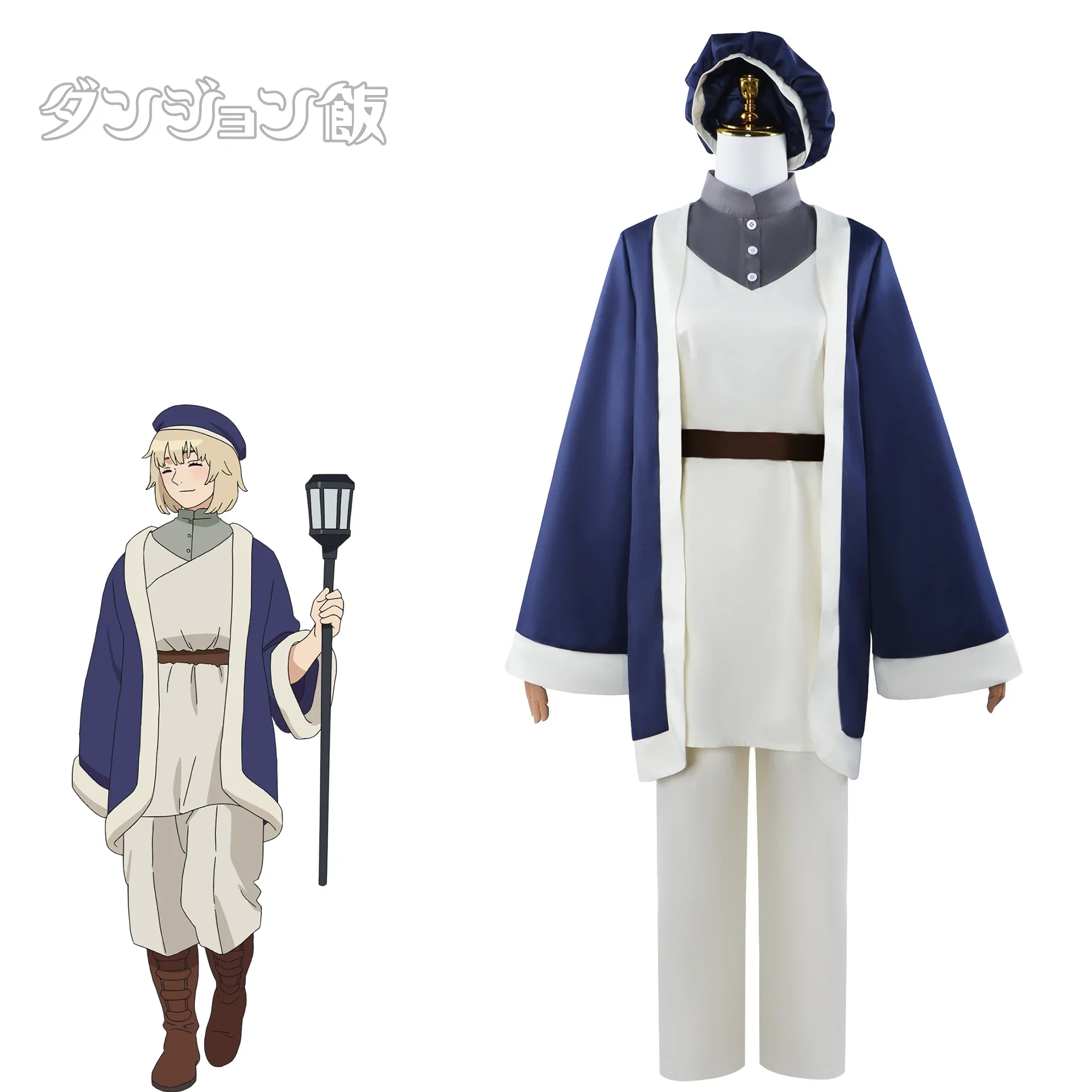 Anime Delicious in Dungeon Falin Touden Cosplay Costume Wig Set  Cosplay Anime Halloween