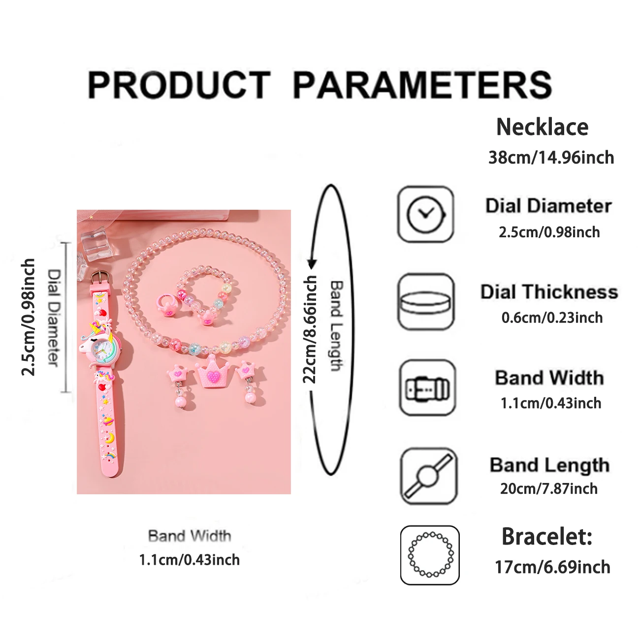 ساعة يد عصرية من السيليكون على شكل قطة مع مجموعة من 6 قطع من ساعات يد كوارتز بإبرة ملونة، مناسبة لهدايا عيد الميلاد والهالوين #3