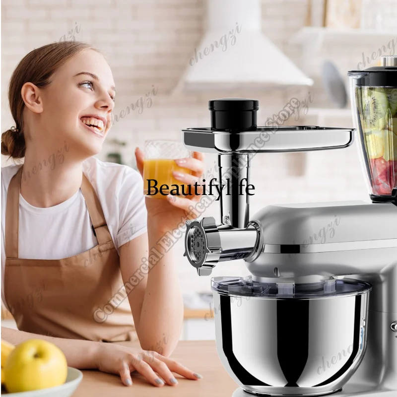 

A81 Mixer Machine Dough Kneading Five-in-one 5.5L Stand Mixer Shredded Slices Minced Meat Enema Egg Liquid Minced Meat