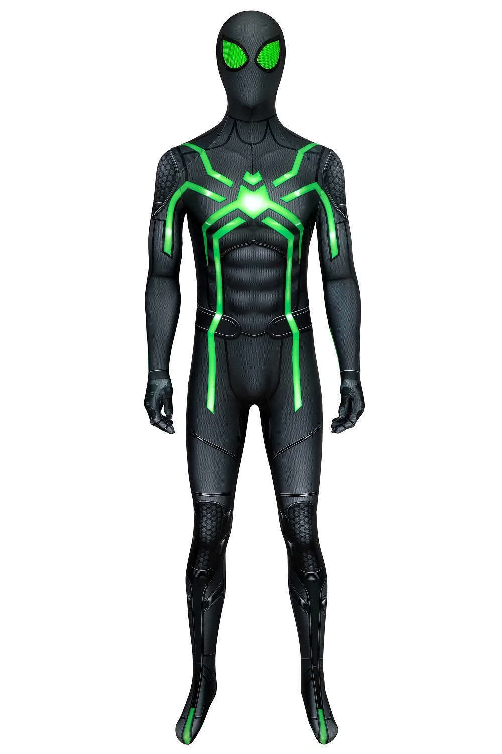 SpiderMan Stealth Suit Cosplay Costume Superhero Stealth Spider 3D Printed Spandex Halloween Costume Zenzai BodySuits Adult Kids