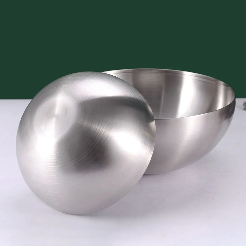 

Stainless Steel Round Mixing Bowl Deep Thick Kitchen Pot For Eggs Noodles Salad Baking Tools Household Tableware Reusable Bowl