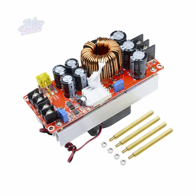 1800W 40A 1500W 30A 1200W 20A DC-DC Boost Converter Step Up  Module 10-60V to 12-90V Adjustable Voltage Charge Power Supply