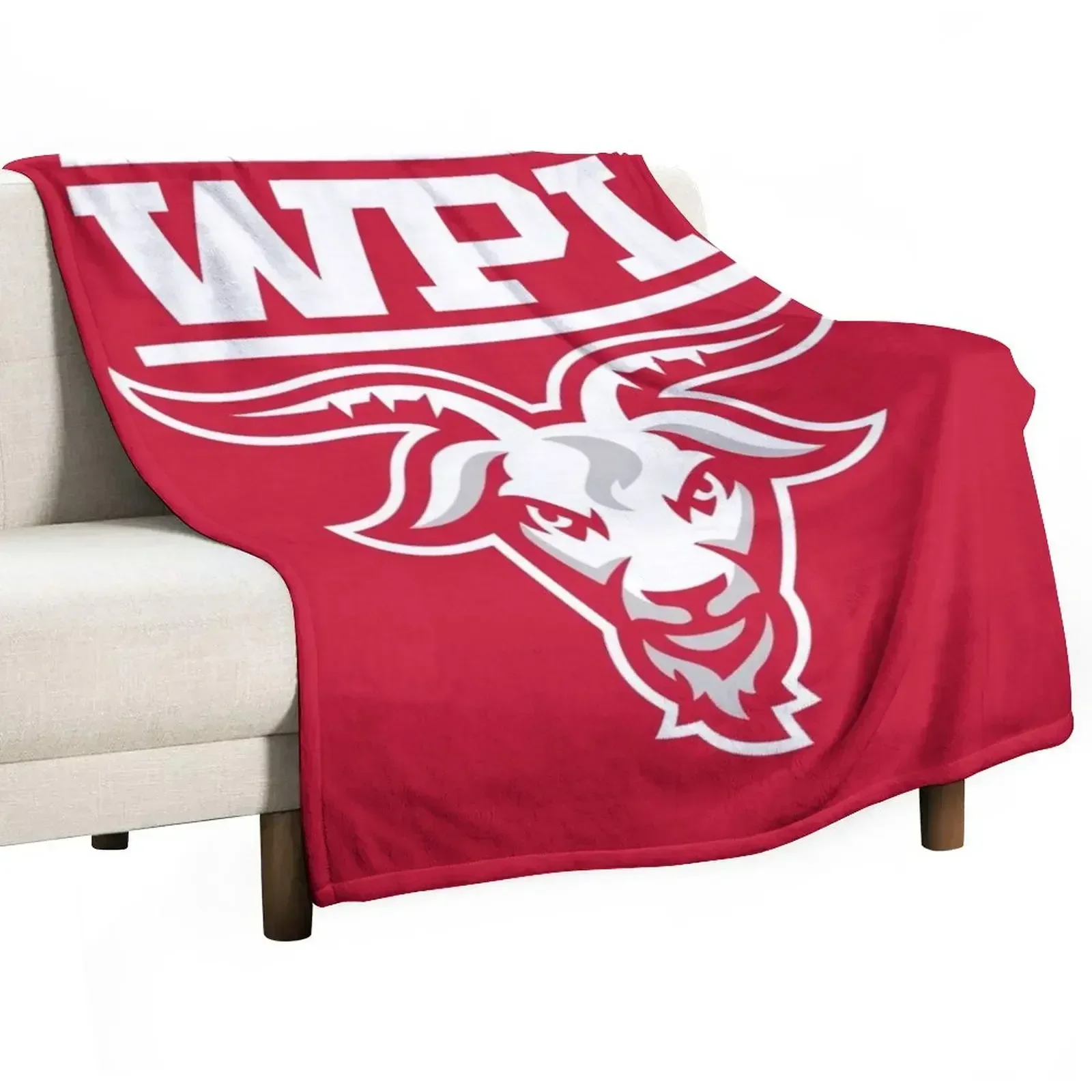 Worcester Polytechnic Institute Throw Blanket Camping Sleeping Bag Blankets