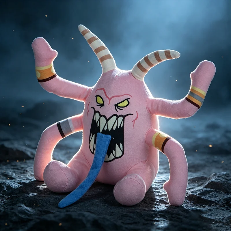 24CM Cartoon Pink Horror Plush Toys Soft Game Anime Figure Peripheral Plushies Accessories Doll Kid Boy Birthday Accompany Gifts